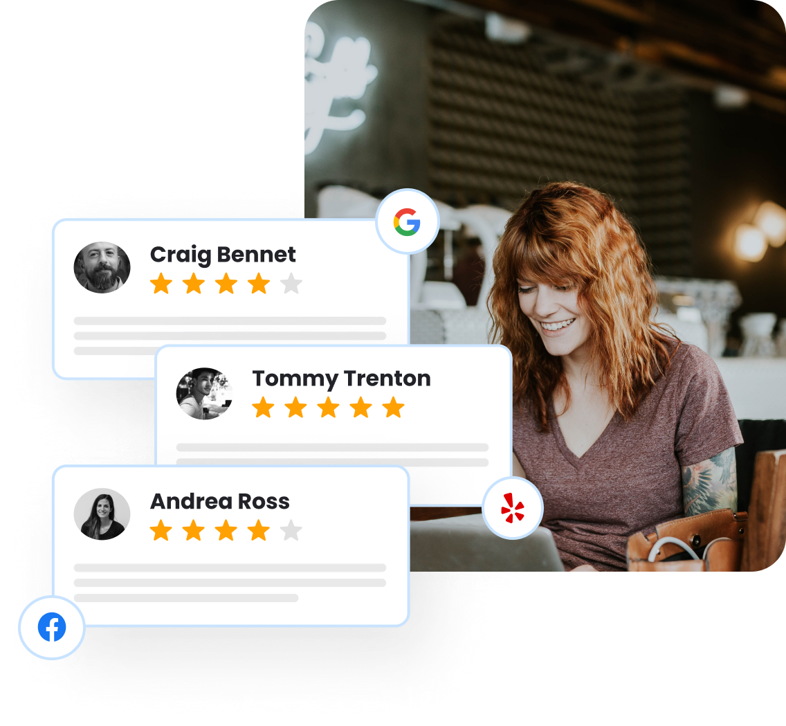 The only all-in-one review management solution hero image