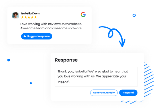 Respond to reviews with AI