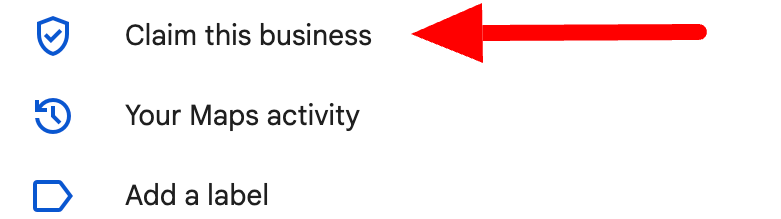 Claiming a Google Business listing