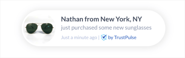 TrustPulse real-time notifications