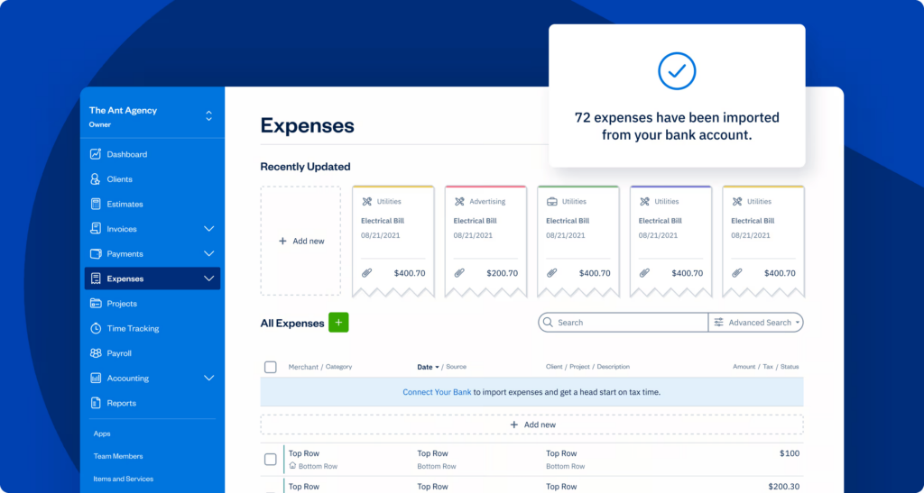 FreshBooks screenshot