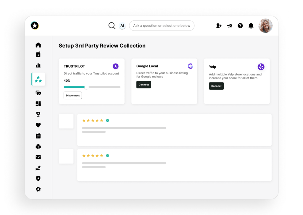 Reviews.io screenshot