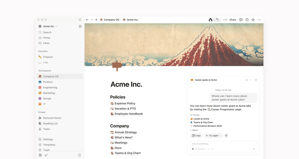 Notion screenshot