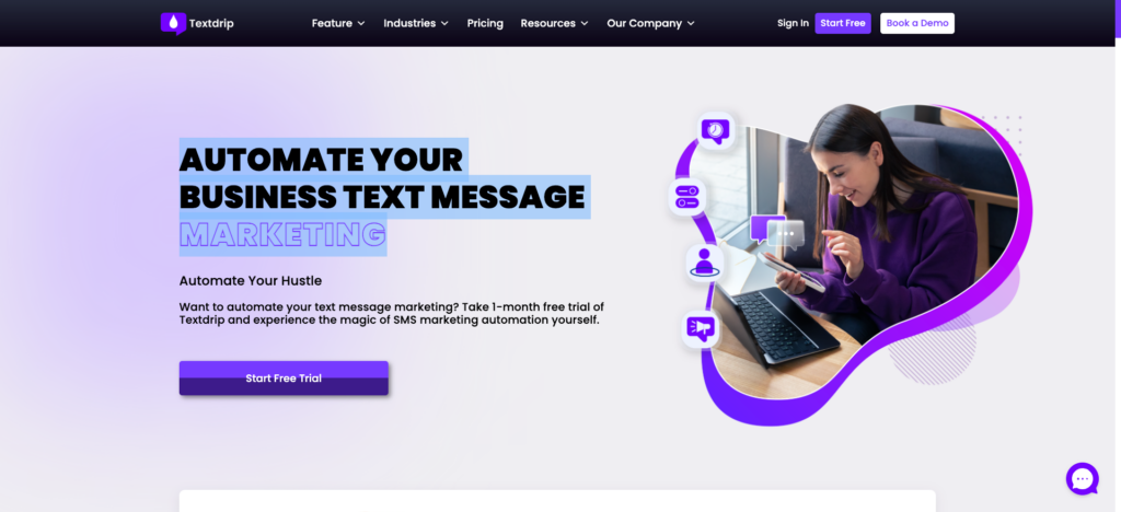 Textdrip website