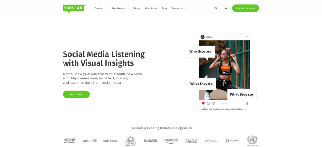 YouScan website screenshot
